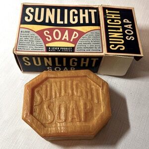 Sunlight Soap with Original Box. Vintage